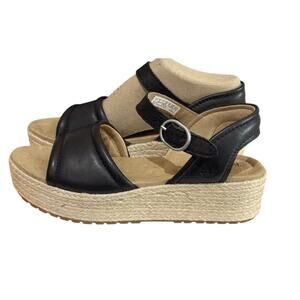 Timberland Santorini Sun Women's Backstrap Sandal - Black Full Grain - Size: 8.5